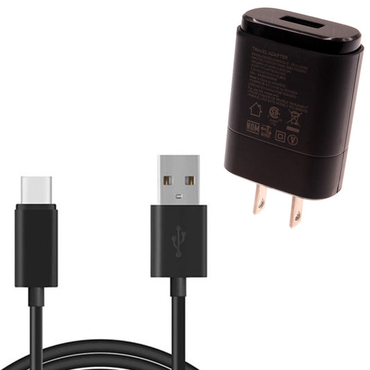 image of Home Wall USB Charger with 6ft Long Type-C Cable 2032-1