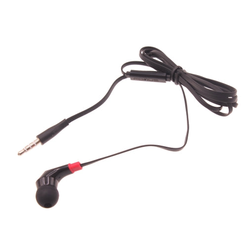 Mono Headset Earphone w Mic Wired Earbud 3.5mm Single Headphone Hands-free  - BFF47 440-8