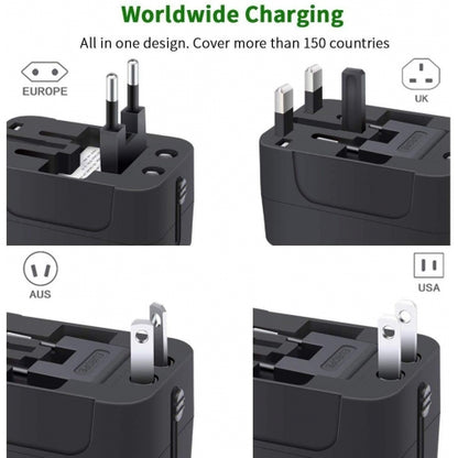 International Charger USB 2-Port Travel Adapter Plug Converter AC Power  - BFJ69 1343-2