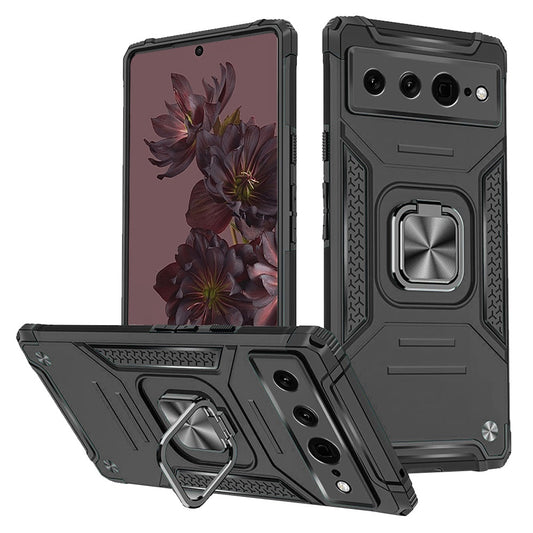 image of Hybrid Case Cover Metal Ring Kickstand Shockproof Armor  - BFY37 1762-1