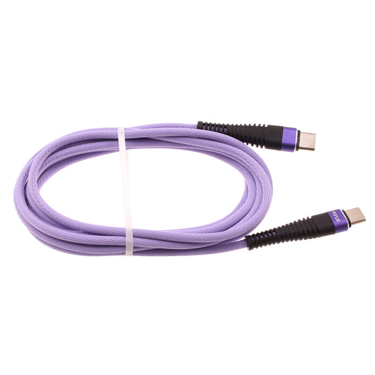 Purple 6ft PD Cable Type-C to USB-C Long Charger Cord Power Wire Sync  - BFA94 1547-1