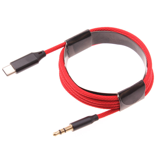 image of Aux Cable USB-C to 3.5mm Audio Cord Car Stereo Aux-in Adapter Speaker Jack Wire  - BFE42 1501-1