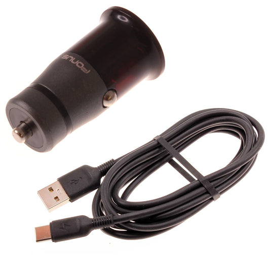 image of 18W Fast Car Charger 6ft USB-C Cable Long Power Wire TYPE-C Cord Power Adapter Quick Charge  - BFY23 1747-1