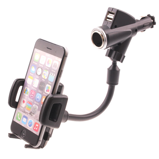 image of Car Mount Charger Holder DC Socket USB Port Cradle  - BFD69 640-1