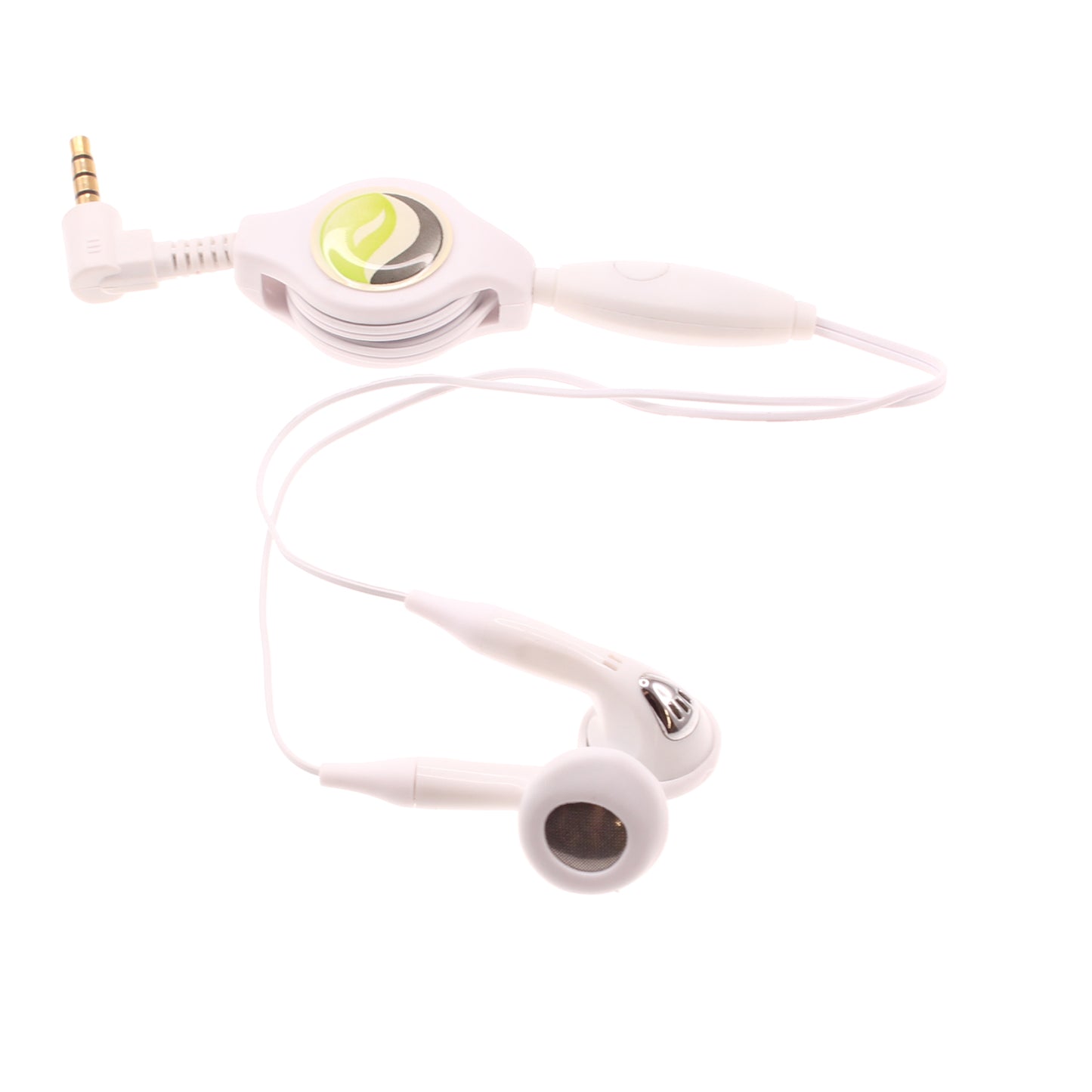 Retractable Earphones Headphones Hands-free Headset 3.5mm w Mic Earbuds  - BFB80 353-1