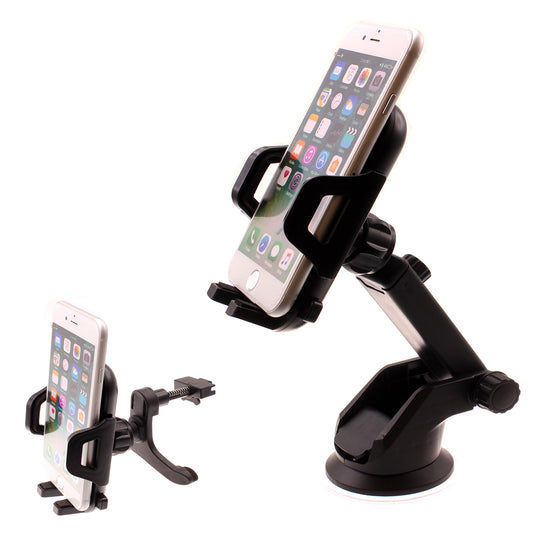 image of Car Mount  Windshield   Air Vent  Phone Holder Glass Cradle Suction -D 1999-1