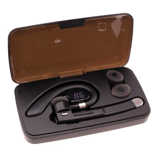 image of Wireless Earphone Ear-hook Headphone Boom Mic Handsfree Single Headset  - BFJ36 1545-1