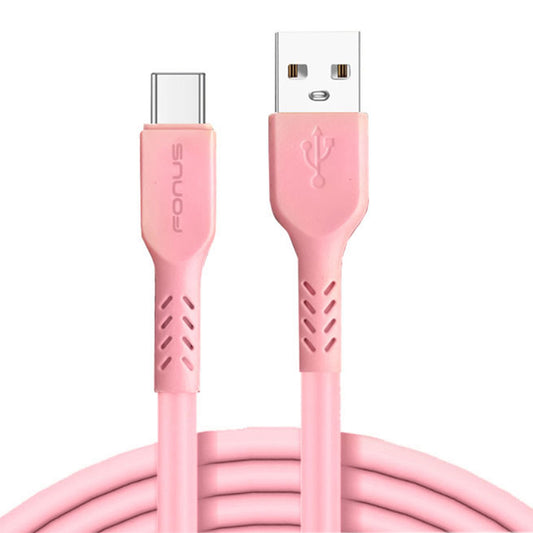 image of 6ft USB-C Cable Pink Charger Cord Power Wire Type-C  - BFA60 1418-1