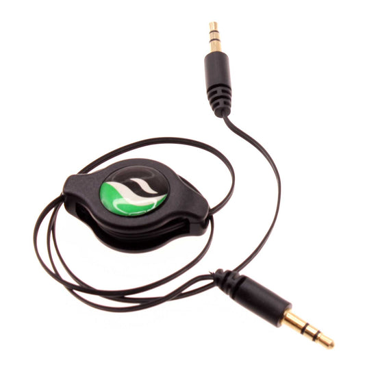 image of Aux Cable Retractable  3.5mm Adapter Car Stereo Aux-in Audio Cord  - BFM93 326-1