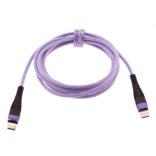 Purple 6ft PD Cable Type-C to USB-C Long Charger Cord Power Wire Sync  - BFA94 1547-1