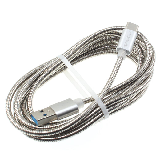 image of Metal USB Cable 6ft Type-C Charger Cord Power Wire  - BFF44 938-1