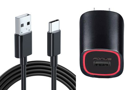 Home Charger 2.4A USB Cable TYPE-C 6ft Power  - BFA07 850-1