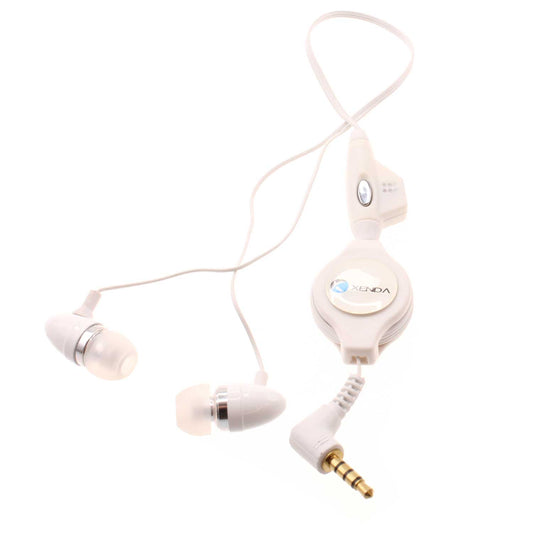 image of Retractable Earphones Wired Headphones Handsfree Mic Headset 3.5mm  - BFD57 365-1