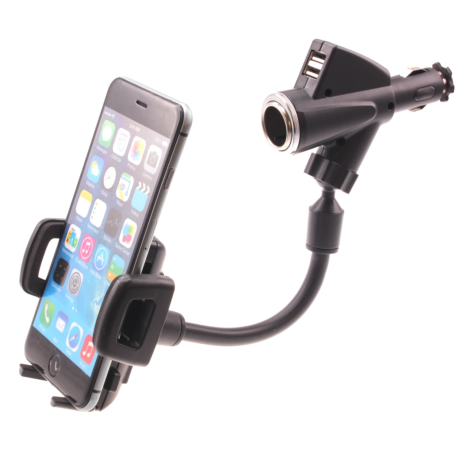 Car Mount Charger Holder DC Socket USB Port Cradle  - BFD69 640-1