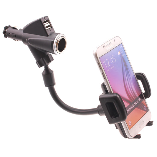 image of Car Mount Charger Holder DC Socket USB Port Cradle  - BFD69 640-1