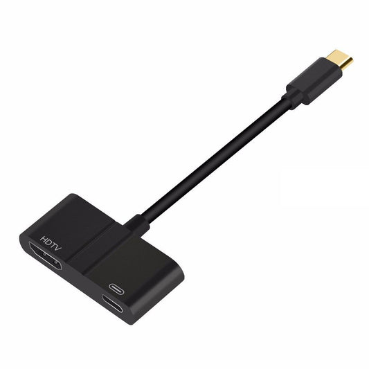 image of USB-C to 4K HDMI Adapter PD Port TV Video Hub TYPE-C Charger Port Projector Converter  - BFF83 1559-1