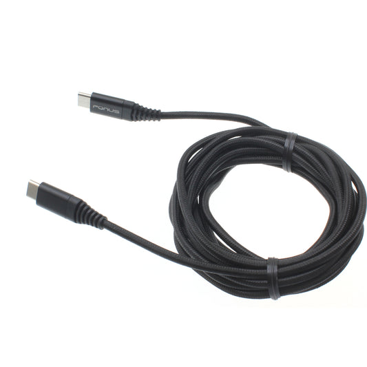 image of USB-C Cable 10ft Long Fast Charge Power Cord (Type-C to Type-C) Wire  - BFR22 1038-1