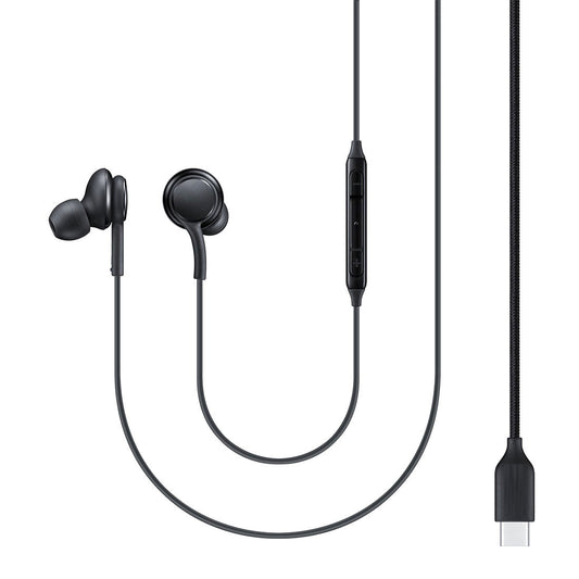 image of TYPE-C Earphones Wired Earbuds Headphones - Black 2084-1