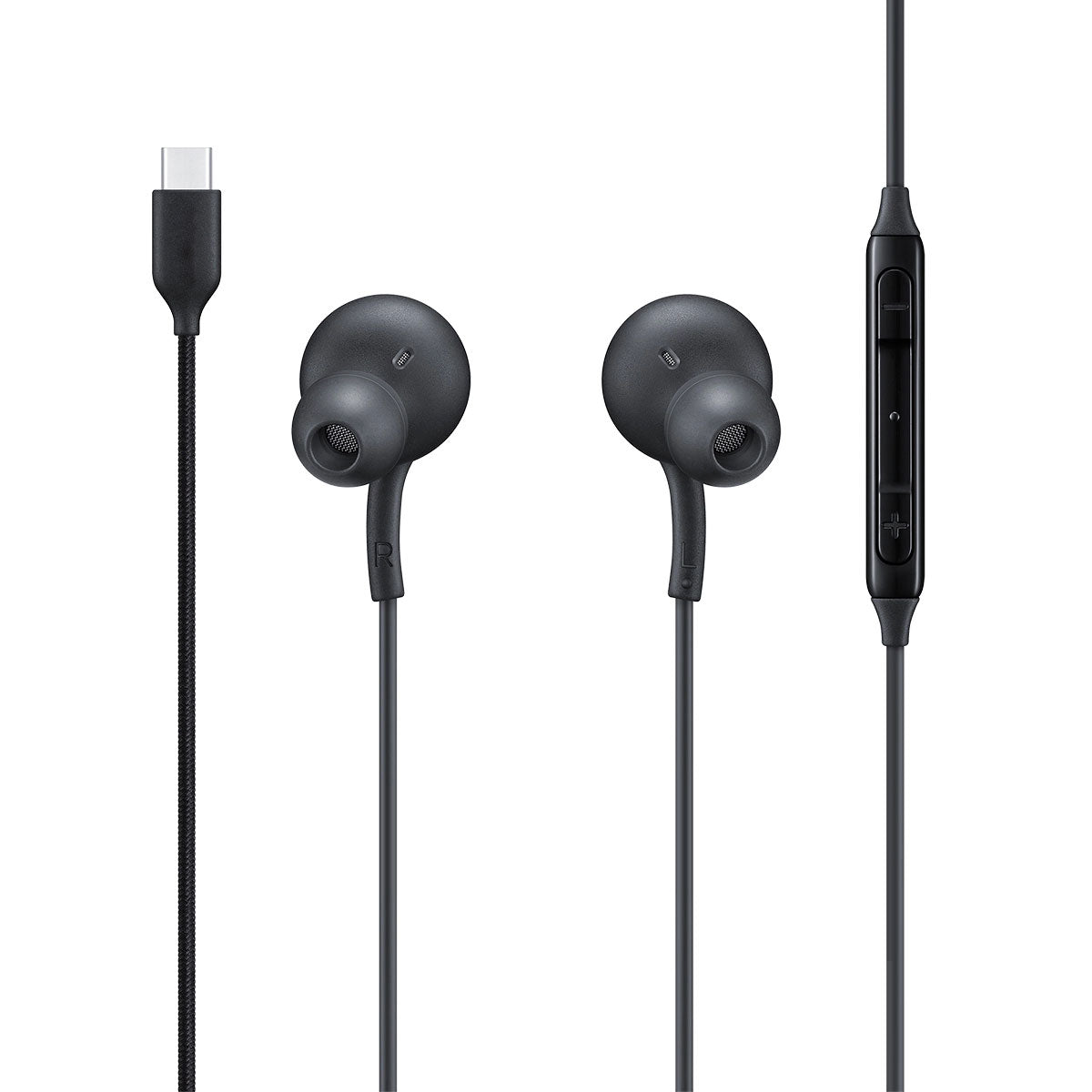 TYPE-C Earphones Wired Earbuds Headphones - Black 2084-1