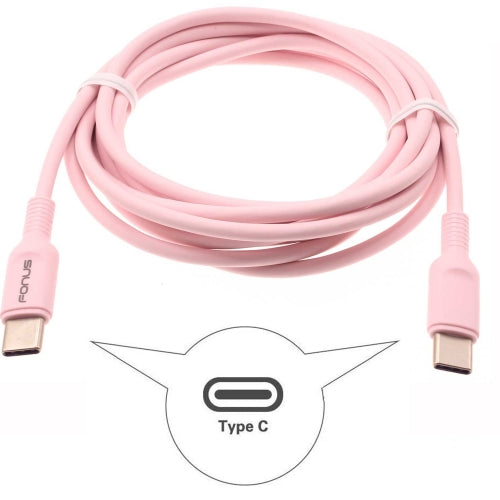 Pink 10ft Long Cable USB-C to Type-C PD Fast Charger Cord Power Wire  - BFA15 1585-2