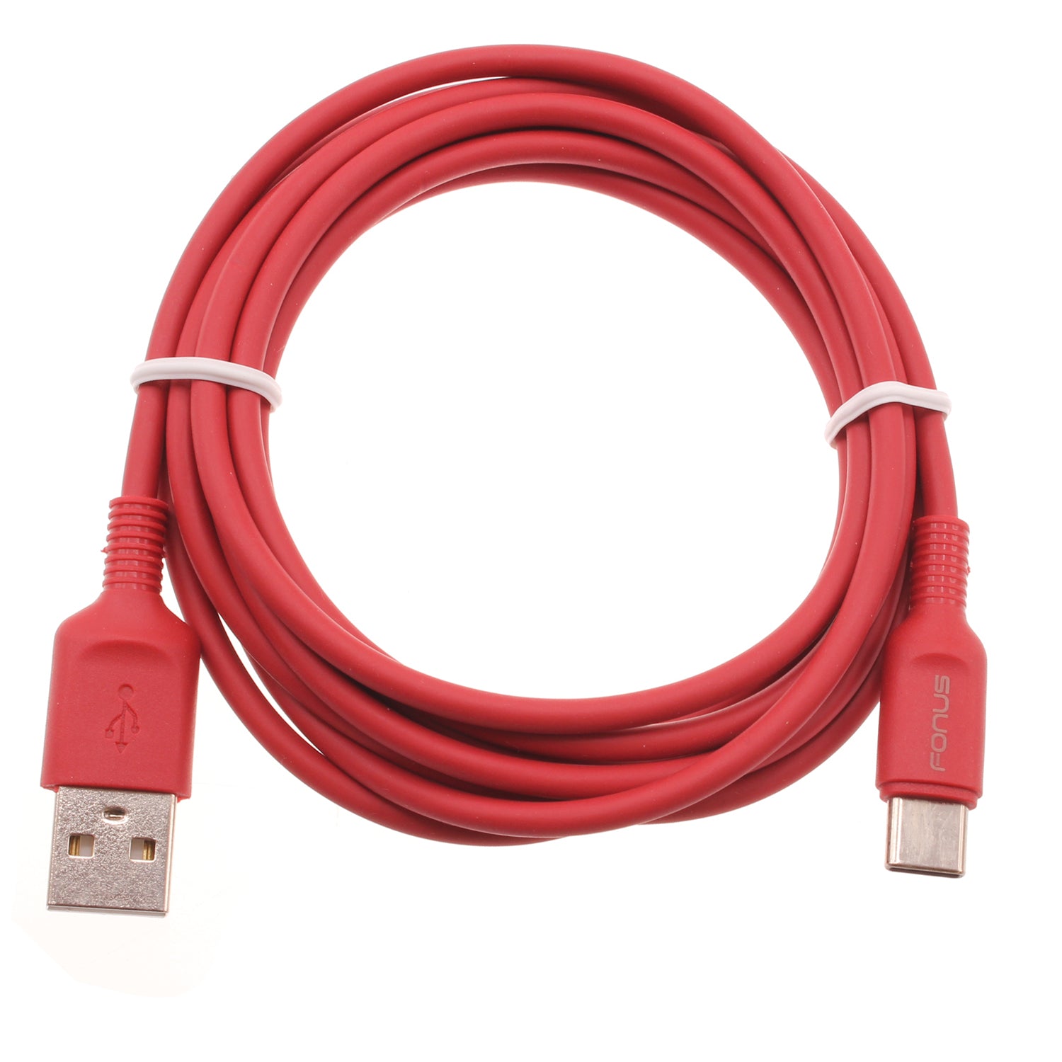 6ft USB-C Cable Red Charger Cord Power Wire Type-C  - BFC15 1423-1