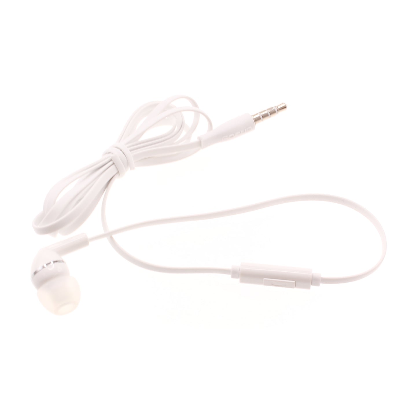 Mono Headset Earphone w Mic Wired Earbud 3.5mm Single Headphone Hands-free  - BFF70 441-1