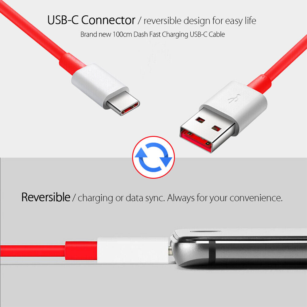 6ft USB-C Cable Red Charger Cord Power Wire Type-C  - BFB23 1340-7