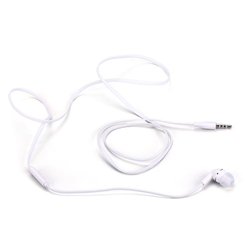 Mono Headset Earphone w Mic Wired Earbud 3.5mm Single Headphone Hands-free  - BFF70 441-3