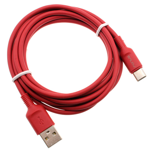 image of 6ft USB-C Cable Red Charger Cord Power Wire Type-C  - BFC15 1423-1