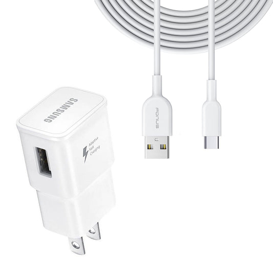 image of Fast Home Charger Type-C 6ft USB Cable Quick Power Adapter  - BFM13 933-1