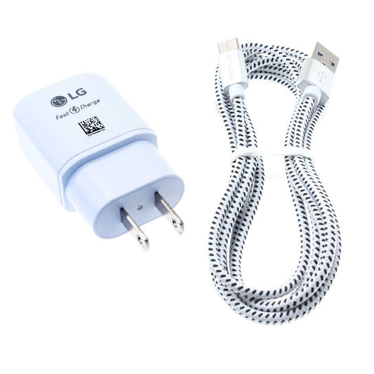 image of 18W Fast Home Charger 6ft USB-C Cable Power Adapter QC3.0 TYPE-C Cord Travel  - BFM72 1361-1