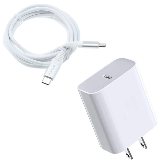 image of 18W Fast Home Charger PD Type-C 6ft USB-C Cable Quick Power Adapter  - BFJ09 1323-1