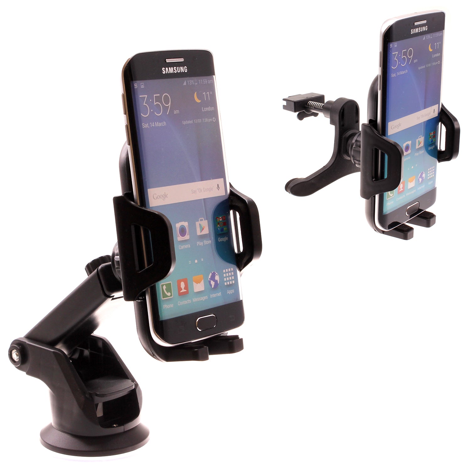 Car Mount  Windshield   Air Vent  Phone Holder Glass Cradle Suction -D 1999-1