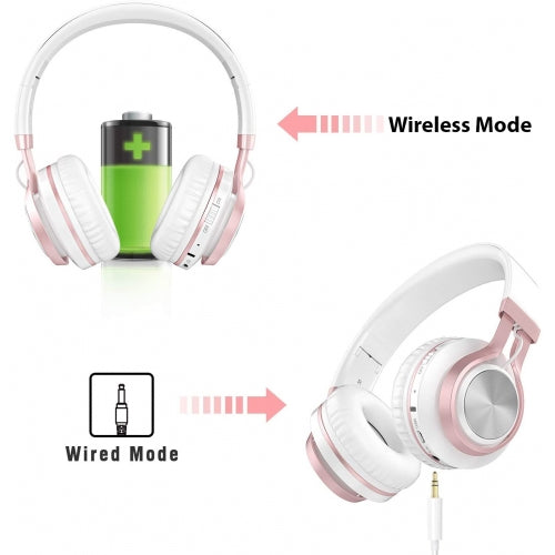 Wireless Headphones Foldable Headset w Mic Hands-free Earphones - BFE50 1506-5