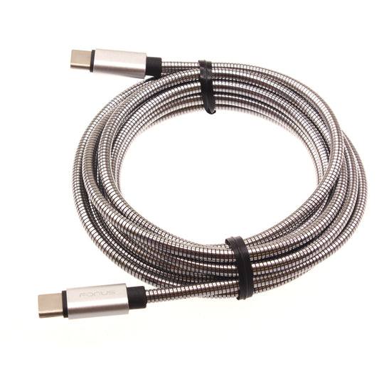 image of 6ft Metal PD Cable Type-C to USB-C Charger Cord Power Wire Sync  - BFD55 1426-1