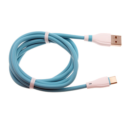 4ft USB-C Cable Blue Charger Cord Power Wire Type-C  - BFE13 1468-1