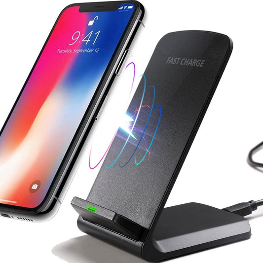 image of Wireless Charger 10W Fast Stand Detachable 2-Coils Charging Pad  - BFZ40 1665-1