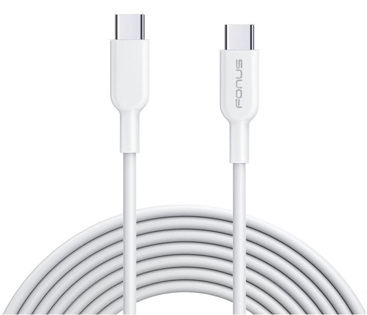 image of USB-C Cable 6ft Long Fast Charger Cord Power Wire Type-C to Type-C  - BFR23 1039-1