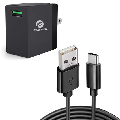 Quick Home Charger 18W 6ft USB Cable Power Cord Travel  - BFR44 1116-1