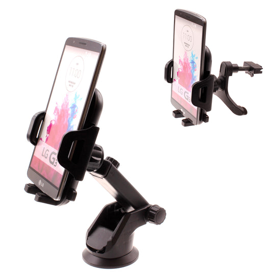 image of Car Mount  Windshield   Air Vent  Phone Holder Glass Cradle Suction -D 1999-1