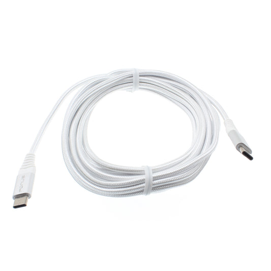 image of USB-C Cable 10ft Long Fast Charger Power Cord (Type-C to Type-C) Wire  - BFR21 1036-1