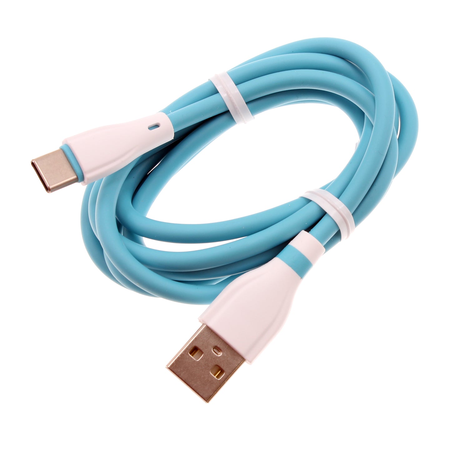 4ft USB-C Cable Blue Charger Cord Power Wire Type-C  - BFE13 1468-1