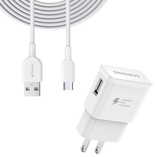 image of Fast Home Charger Type-C 6ft USB Cable Quick Power Adapter  - BFM13 933-1