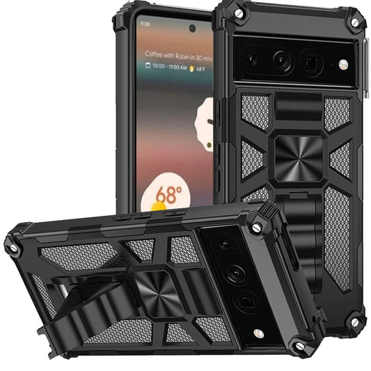 image of  Hybrid Case Cover   Metal For Magnet  Kickstand   Shockproof  Armor  - BFY36 1761-1