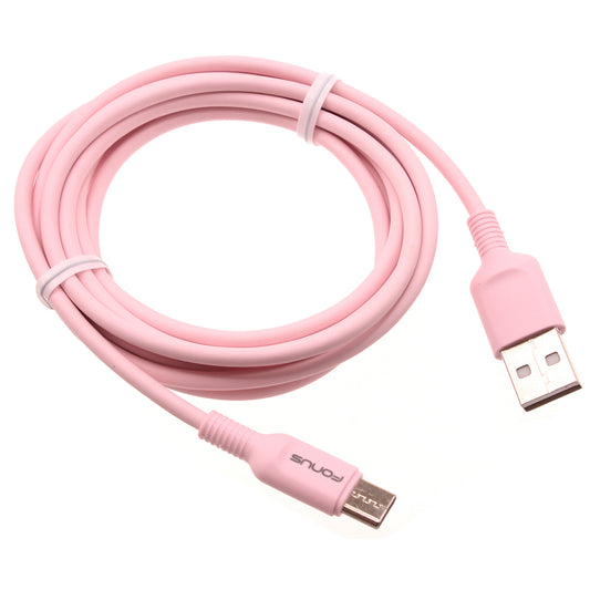 6ft USB-C Cable Pink Charger Cord Power Wire Type-C  - BFA60 1418-1