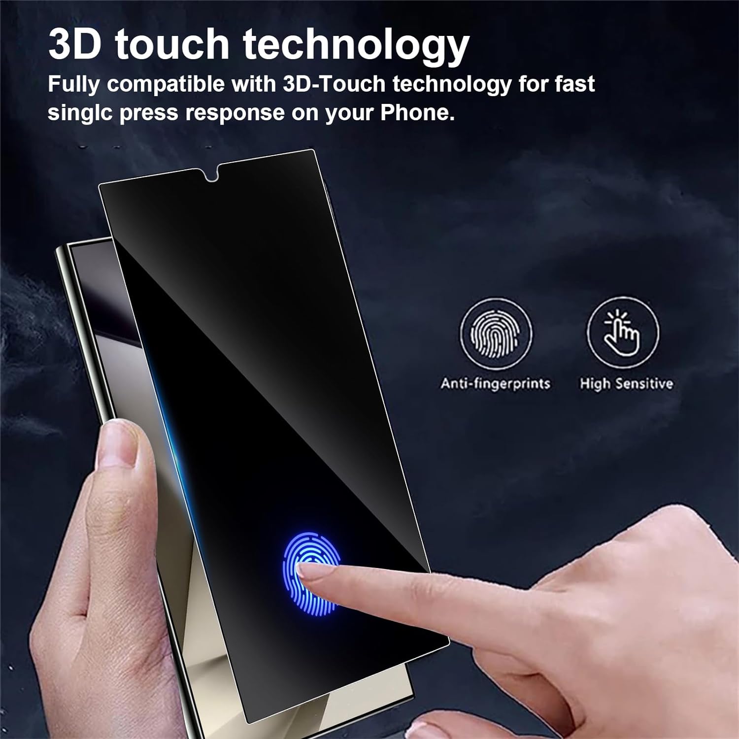 2 Pack Galaxy S23 Plus TPU Privacy Screen Protector 2069-4