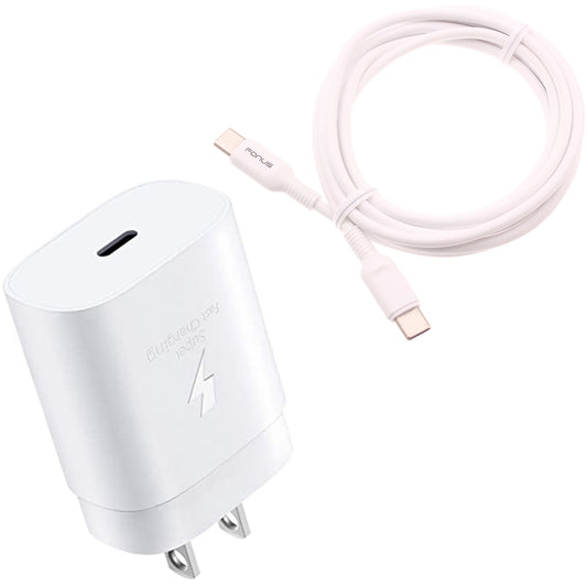 image of 25W Fast Home Charger PD Type-C 10ft USB-C Cable Quick Power Adapter  - BFA78 1520-1