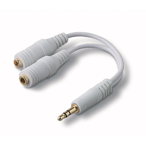 image of Headphones Splitter 3.5mm Earphone Adapter Dual Headset Port Audio Jack Adaptor  - BFF85 331-1