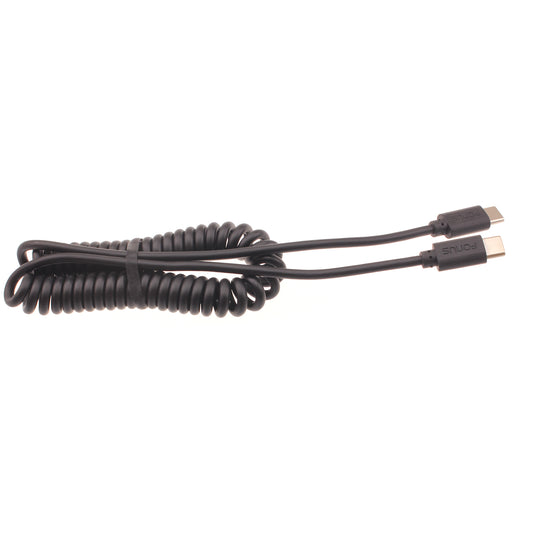 image of Coiled Cable USB-C to TYPE-C Fast Charger Cord Power  - BFD26 1421-1