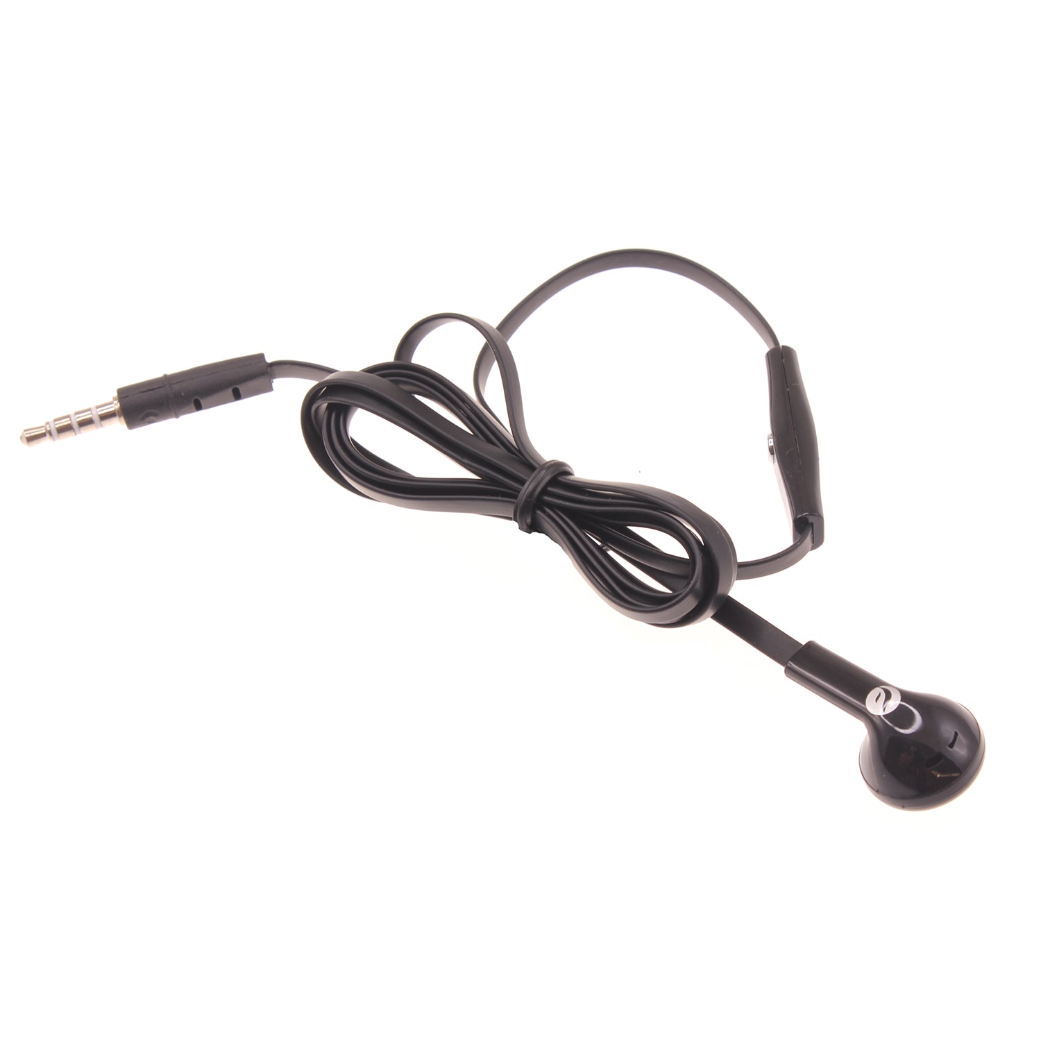 Mono Headset Wired Earphone Single Earbud 3.5mm Headphone Flat  - BFJ88 387-1